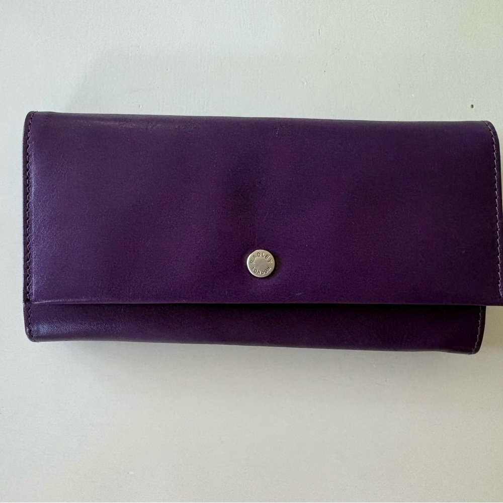 RADLEY LONDON Purple Leather Continental Wallet